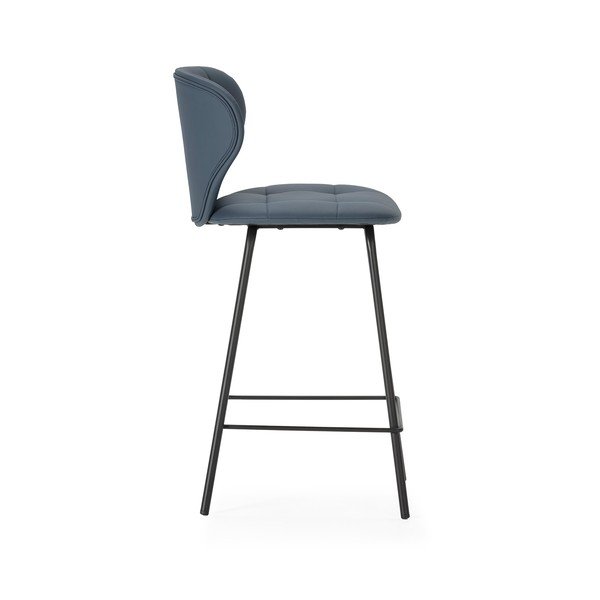 Set di sgabelli da bar grigio scuro 2 pz (altezza seduta 67 cm) Maura - Marckeric-image-3