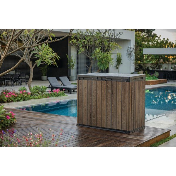 Cassetta di plastica marrone scuro per il giardino Deco - Keter-image-3