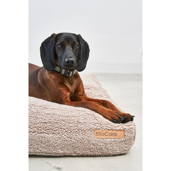 Materassino beige in bouclé per cane 120x90 cm Senso Greige L – MiaCara-image-2
