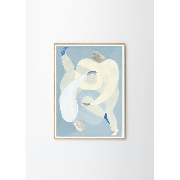 Poster 50x70 cm Hold You - Blue – Sofia Lind – The Poster Club-image-4
