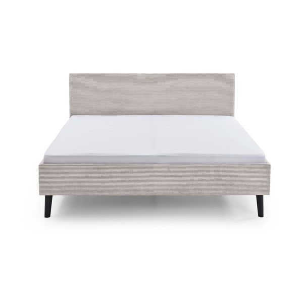 Letto matrimoniale imbottito beige rete non inclusa 180x200 cm Avola – Meise Möbel-image-4
