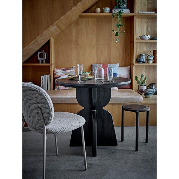 Sedia da pranzo grigia in tessuto Percey – Bloomingville-image-1
