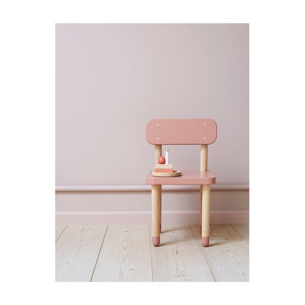 Růžová dětská židle Flexa Dots-image-1