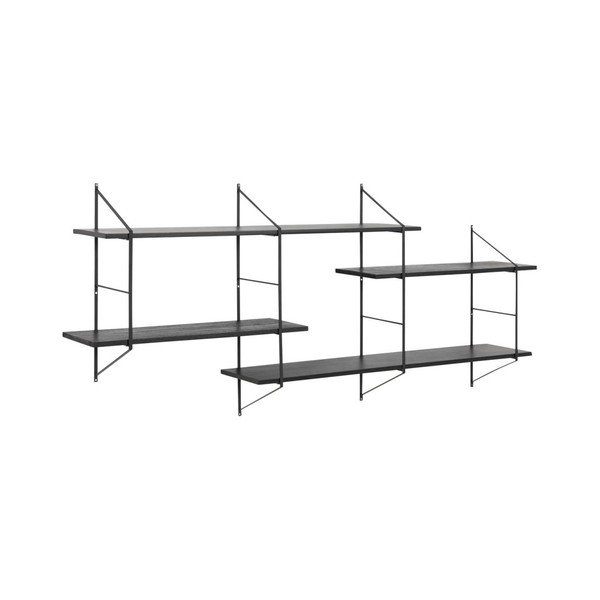 Scaffale metallico a castello nero Belfast - Actona-image-1