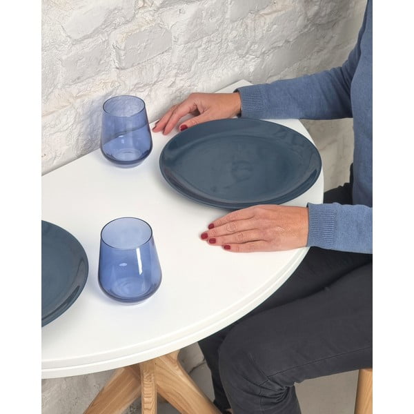 Tavolo da pranzo rotondo allungabile con estensione 65x90 cm Jubi – Ragaba-image-1