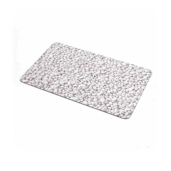 Tappetino da bagno in gomma bianco/grigio 50x80 cm Leandra - douceur d'intérieur-image-2