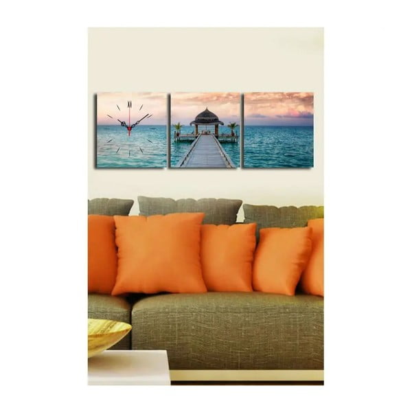 Orologio da tavolo Sul molo, 90 x 28 cm - Wallity-image-1