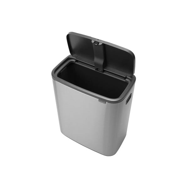 Bidone in acciaio touch in argento opaco 60 l Bo Touch Bin - Brabantia