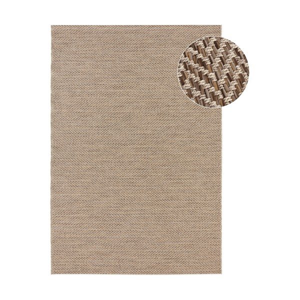 Tappeto marrone per esterni Brave Caen, 200 x 290 cm - Elle Decoration