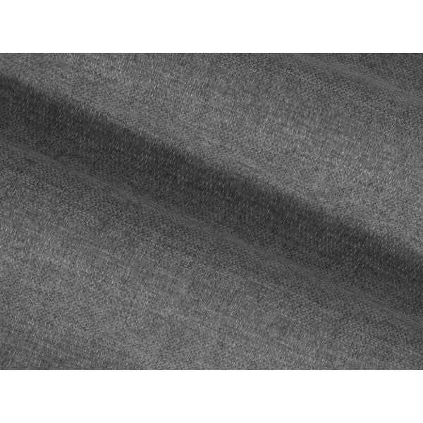 Divano con penisola grigio Lisa - Micadoni Home-image-1