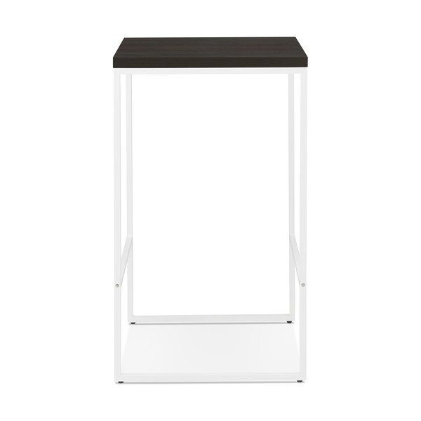 Tavolo da bar nero con gambe bianche, altezza 105 cm Tikafe - Kokoon-image-2