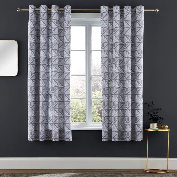 Sada 2 závěsů Catherine Lansfield Art Deco, 168 x 183 cm