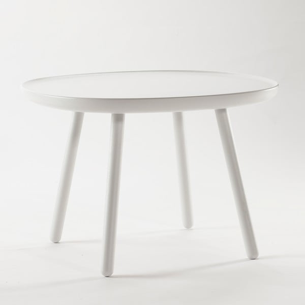 Tavolo in legno massiccio bianco, ø 64 cm Naïve - EMKO-image-2