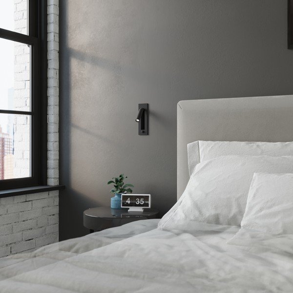 Lampada da parete nera in metallo Chimery – Sollux-image-2