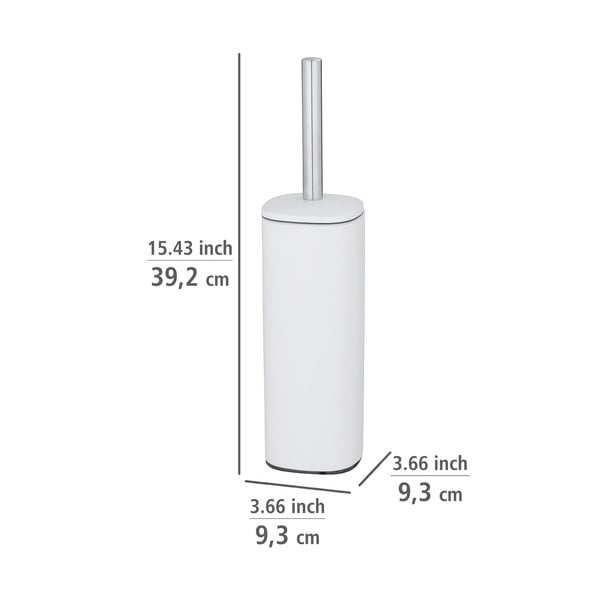 Scopino bianco in acciaio inox Alassio - Wenko-image-1