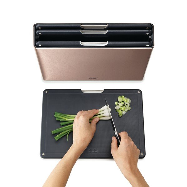 Set di 4 taglieri con supporto 7x35,5 cm Folio - Joseph Joseph-image-4