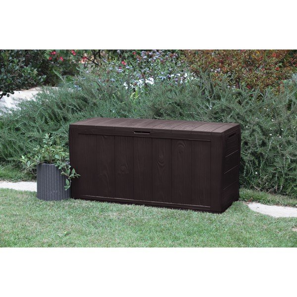 Cassetta di plastica marrone scuro per il giardino Sherwood - Keter-image-3