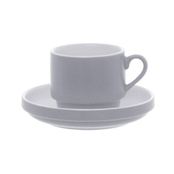 Hrnek s podšálkem Blush Grey