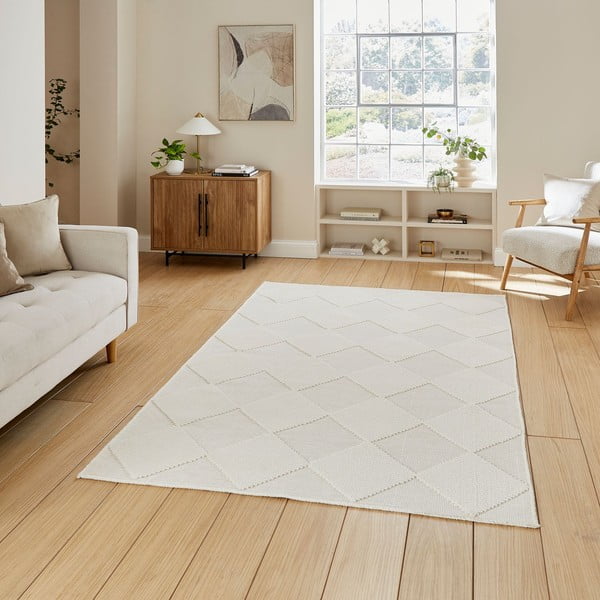 Tappeto color crema lavabile 160x230 cm Lyna Cream – Think Rugs-image-1