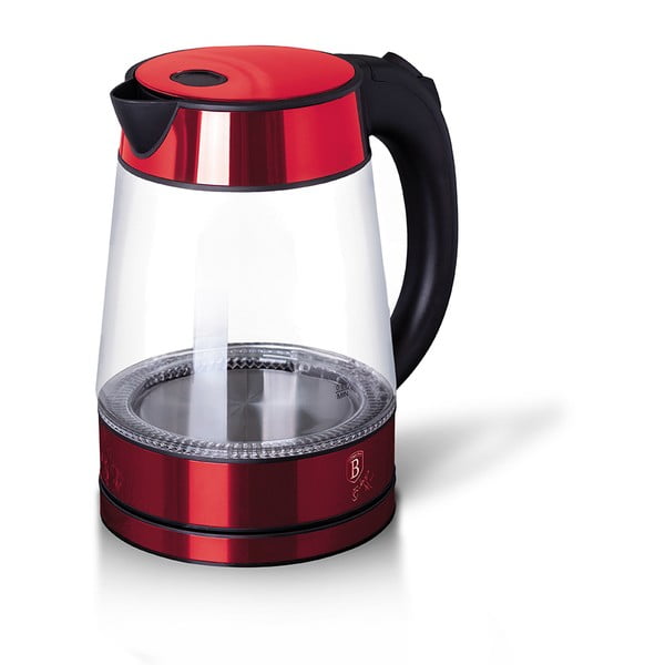 Bollitore rosso 1,7 l Burgundy Metallic Line - BerlingerHaus-image-2