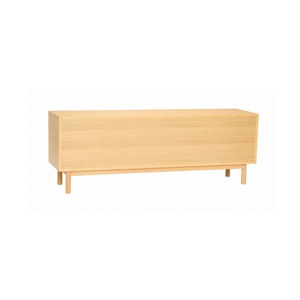 Credenza di colore naturale con effetto rovere 140x50x37 cm Nobby – Hübsch-image-2