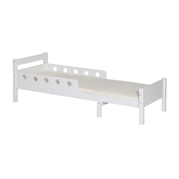 Letto di crescita per bambini bianco, 70 x 140/190 cm White Junior - Flexa-image-1