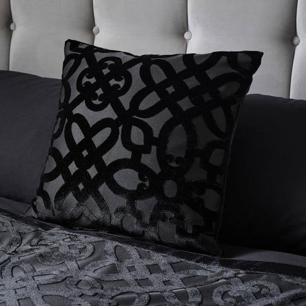 Cuscino decorativo in velluto 43x43 cm Lattice Cut – Catherine Lansfield-image-1