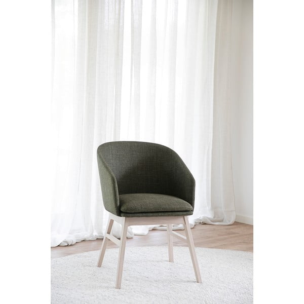 Set di sedie da pranzo verde in imbottito 2 pz Windham – Rowico-image-1