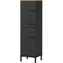 Mobile bagno grigio scuro in rovere 34x123 cm Yonkers - Germania