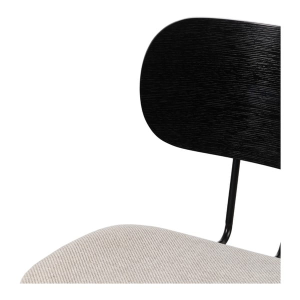 Set di 4 sedie da pranzo bianche con schienale nero Cleo - Ixia-image-4