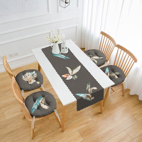 Set di 4 sedute e tavolo - Mila Home-image-1