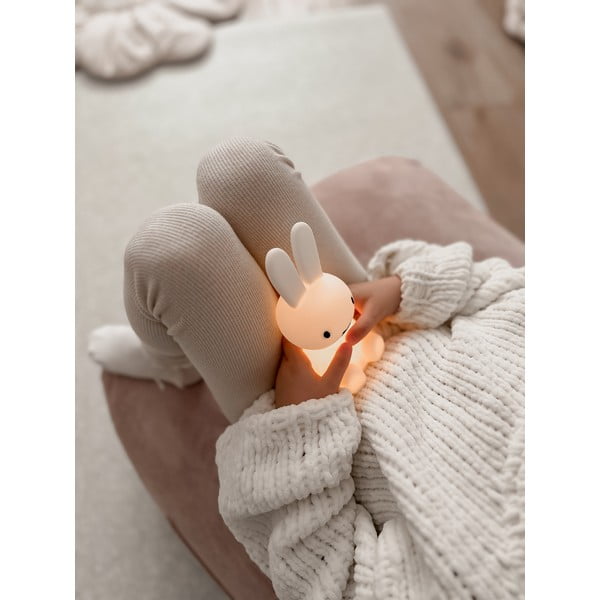 Pouf a sacco per bambini rosa chiaro Funny Bunny – The Brooklyn Kids-image-1