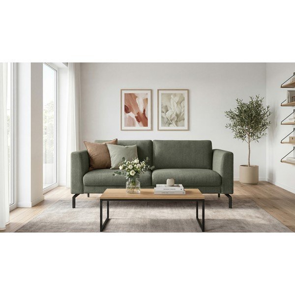 Divano verde scuro 165 cm Gomero - Scandic-image-1
