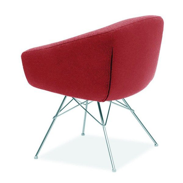 Poltrona rosso scuro Aiko - Softline-image-2