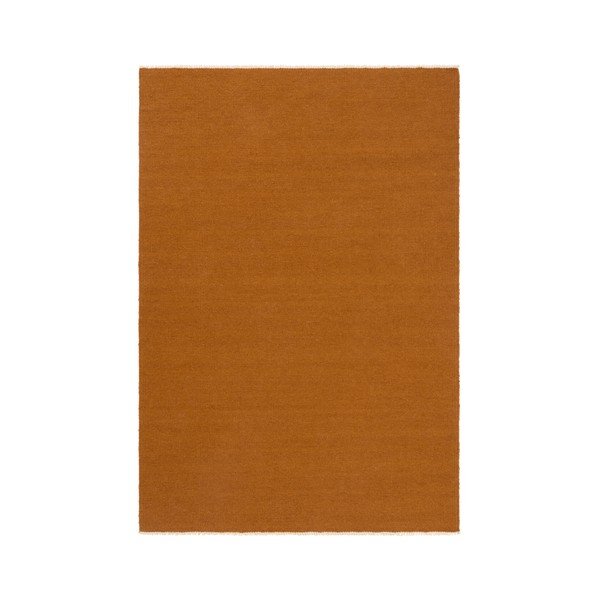 Tappeto color senape in misto lana tessuto a mano 200x300 cm Row – Jotex