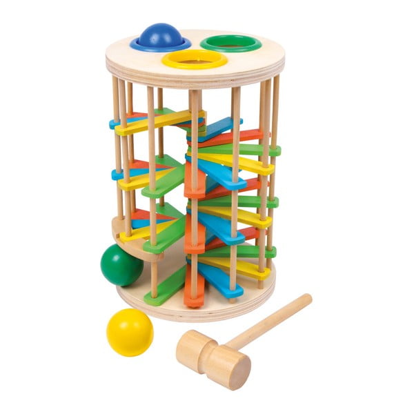 Palla giocattolo in legno con martello - Legler