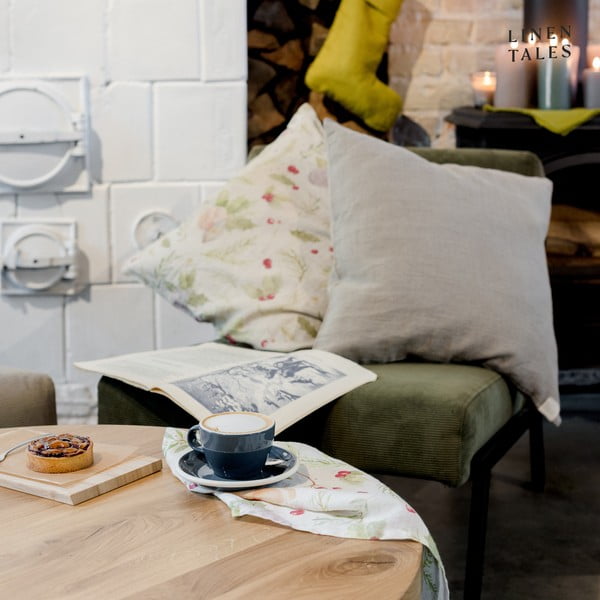 Federa di lino natalizia Merry, 40 x 40 cm Christmas Print - Linen Tales-image-1