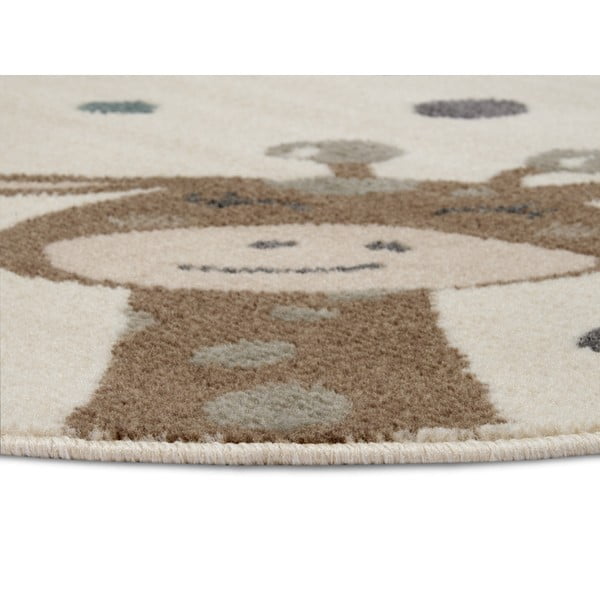 Tappeto beige per bambini ø 140 cm Animal Party - Hanse Home-image-2