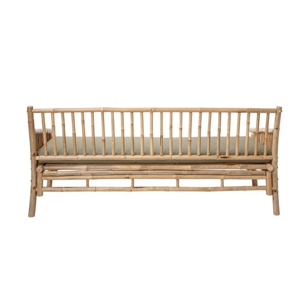 Divano da giardino in bambù di colore beige-naturale Sole - Bloomingville-image-2