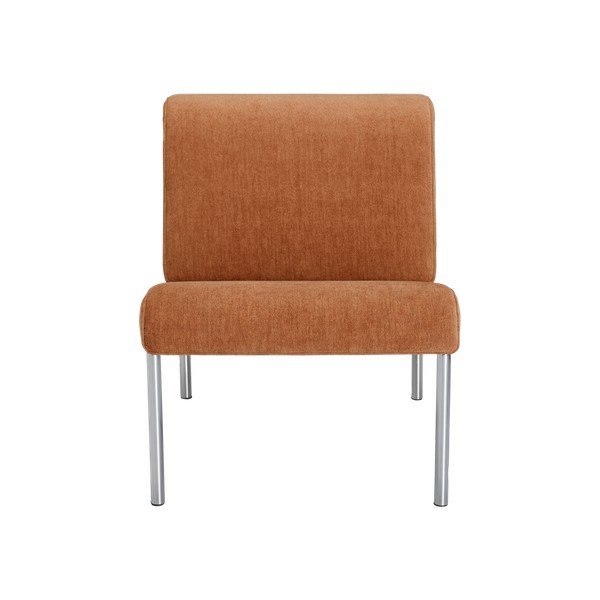 Poltrona marrone cognac con rivestimento in ciniglia Twice – Ellos Home-image-2