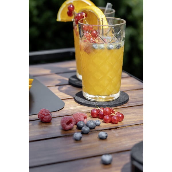 Sottobicchieri neri in set da 8 con supporto - Wenko-image-3