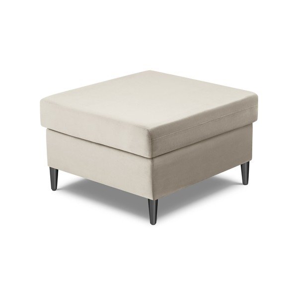 Poggiapiedi beige con rivestimento in velluto Kyoto – Cosmopolitan Design-image-2