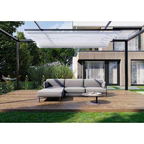 Divano da giardino modulare grigio chiaro 234 cm Salve - Sit Sit-image-4