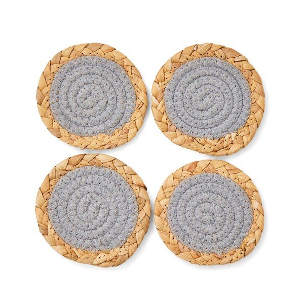 Set di sottobicchieri grigi/di colore naturale in erba di mare 4 pz Costal Birds – Cooksmart ®-image-2