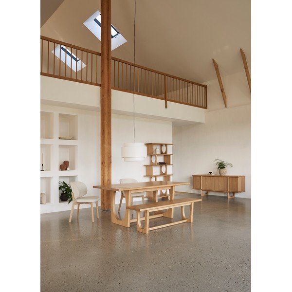 Tavolo da pranzo con effetto rovere allungabile 95x180 cm Flow – Unique Furniture-image-1