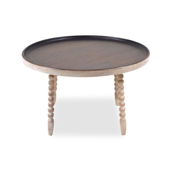 Tavolino in legno di mango , Ø 60 cm Knoxville - Støraa-image-1