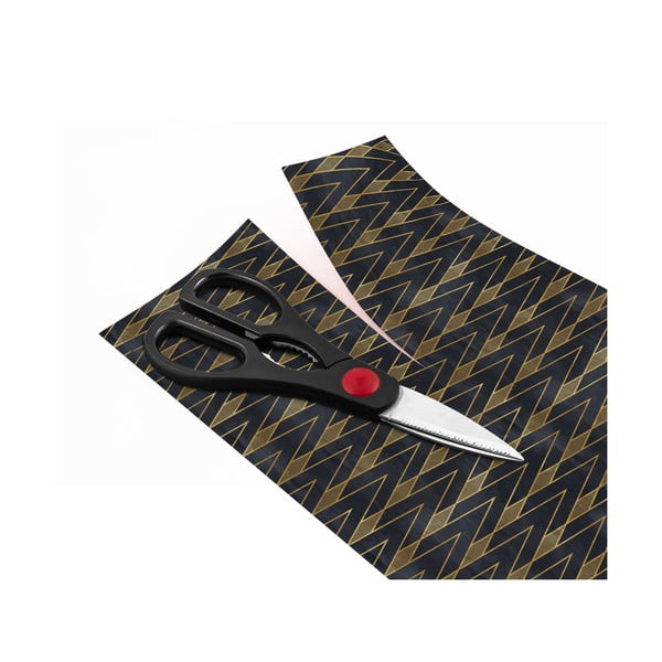 Carta da parati decorativa per mobili in nero e oro Ragnar - Ambiance-image-3