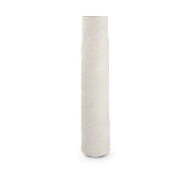Vaso bianco in ceramica alto (altezza totale 50 cm) Cone – S|P Collection
