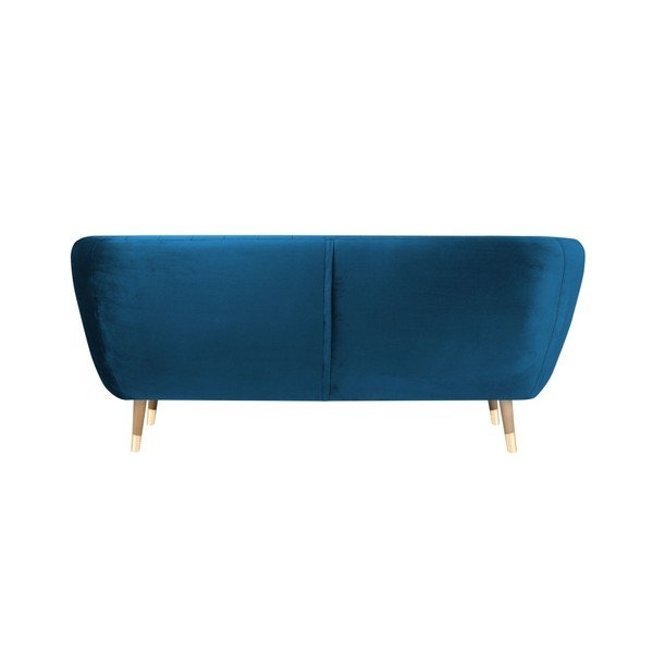 Divano in velluto blu Benito, 188 cm Betino - Mazzini Sofas-image-4