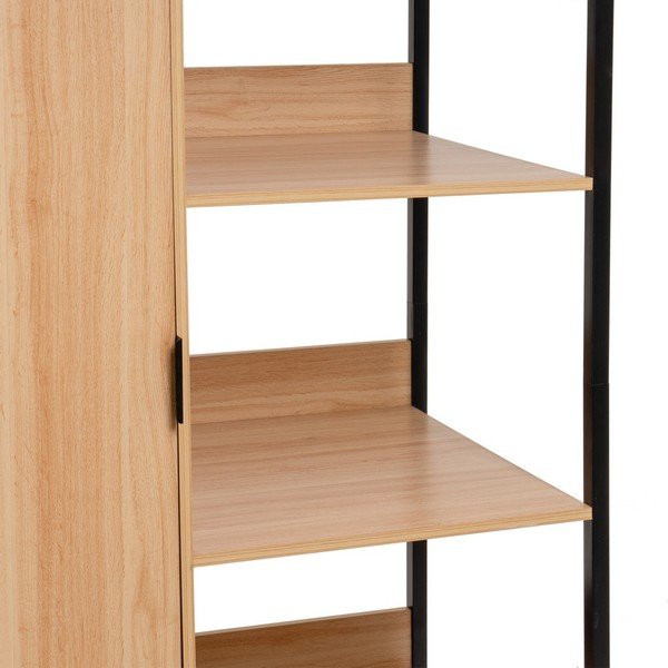 Armadio di colore naturale a giorno 100x190x48 cm Armarios – Casa Selección-image-4